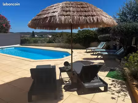 propriété de plain-pied avec piscine & logement indépendant – entre nîmes et montpellier
