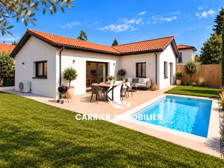 francheville (69340) limite craponne maison plain pied de