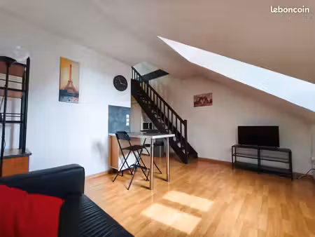t2 duplex meublé — valenciennes centre-ville