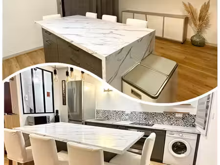 à louer – t2 meublé 47 m² avec balcon  parking et cave