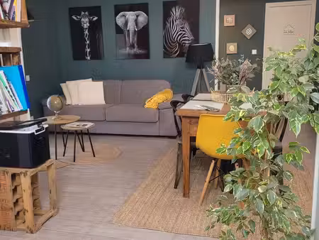 appartement meublé  3 pièces avec rez de jardin