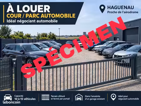 cour/parking stockage pour négociant automobile