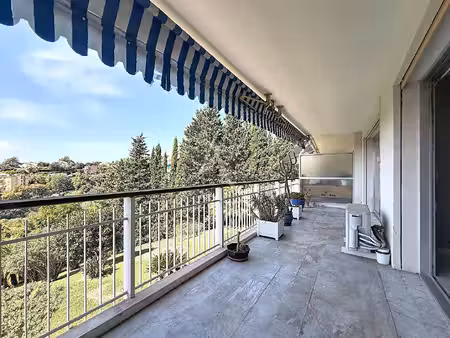 cannes haut stanislas | 3 pièces 80 m² ? terrasse 17m2 sud ouest ? vue mer