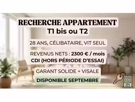 recherche appartement t1 bis/t2