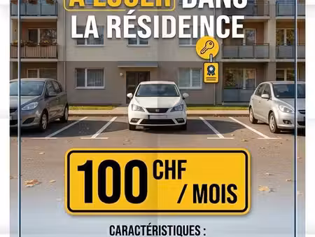 location place de parking privée