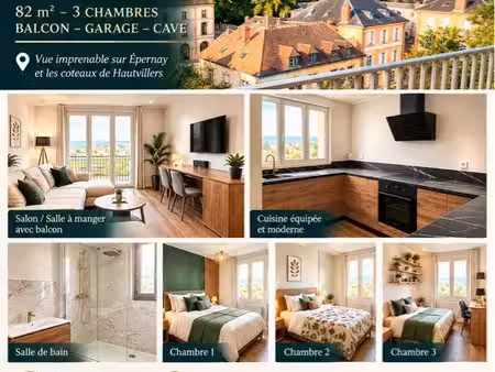 appartement t4 meublé avenue de champagne