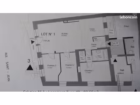 t4 84 m² rdc