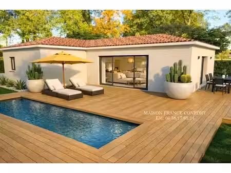 terrain avec maison neuve à vendre