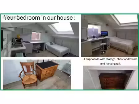 charming room in an eco-habitat near paris – ideal for students garden in permaculture