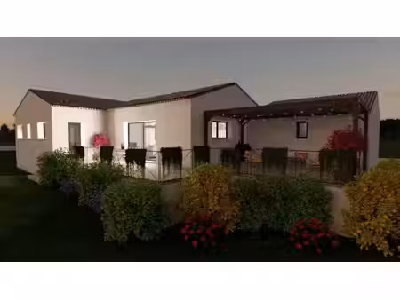 terrain avec maison neuve à vendre