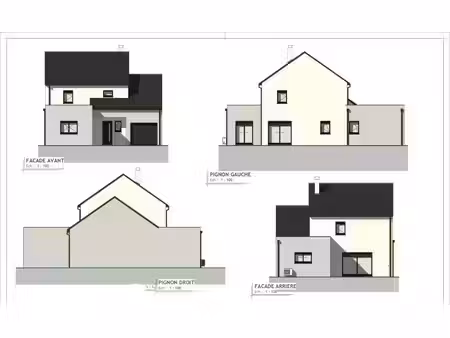 terrain avec maison neuve à vendre