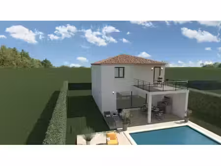 terrain avec maison neuve à vendre
