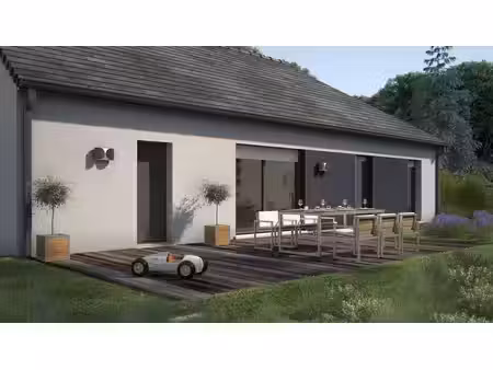terrain avec maison neuve à vendre