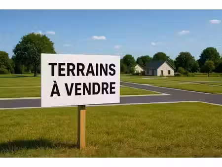 terrain constructible viabilisé à vendre