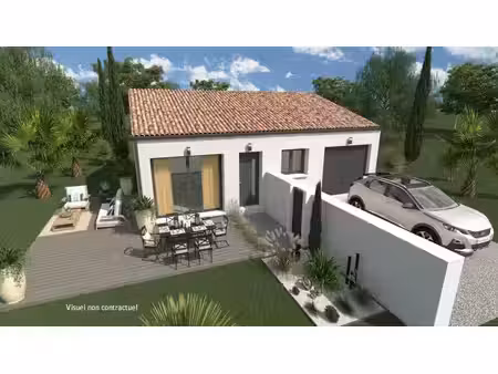 terrain avec maison neuve à vendre
