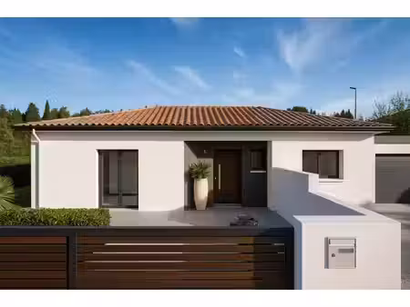 terrain avec maison neuve à vendre