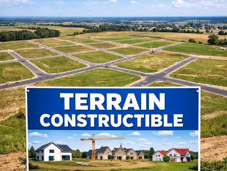 terrain constructible à vendre