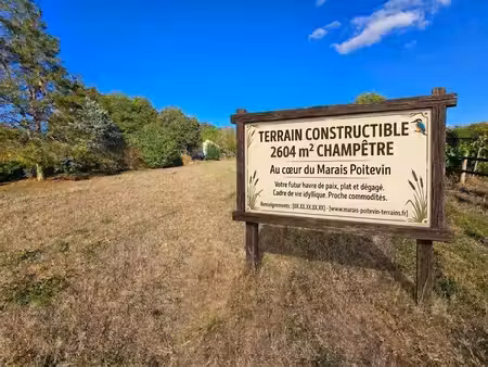 terrain constructible à vendre