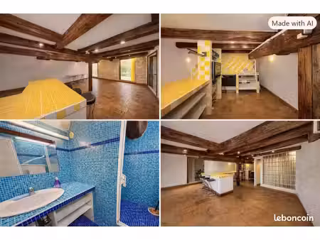 particulier à particulier – loft t2 d’exception – près de 100 m² – marseille 13002