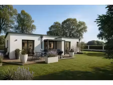 terrain avec maison neuve à vendre