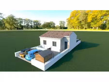 terrain avec maison neuve à vendre