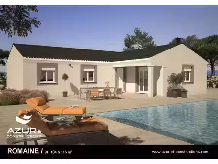 terrain avec maison neuve à vendre