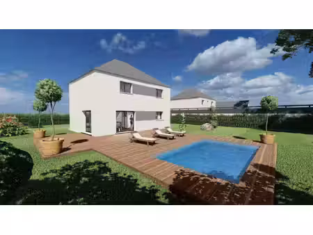 terrain avec maison neuve à vendre