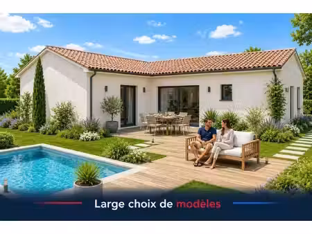 terrain avec maison neuve à vendre