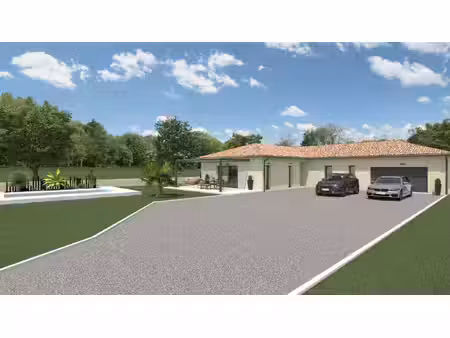 terrain avec maison neuve à vendre