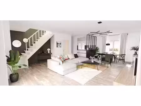 terrain avec maison neuve à vendre