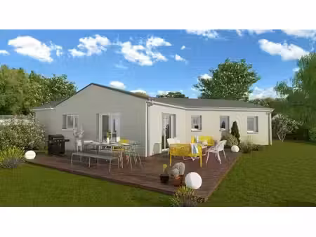 terrain avec maison neuve à vendre