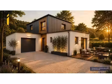 terrain avec maison neuve à vendre