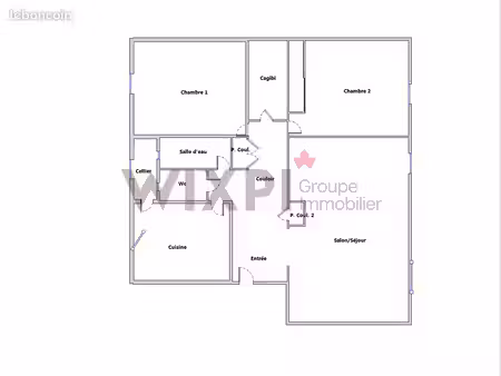 appartement 3 pièces 69 m²