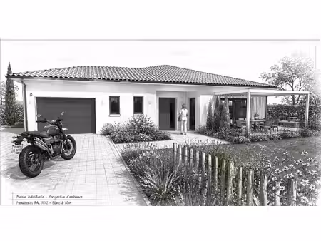 terrain avec maison neuve à vendre