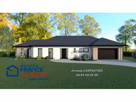 terrain avec maison neuve à vendre