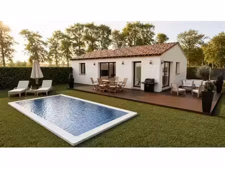 terrain avec maison neuve à vendre