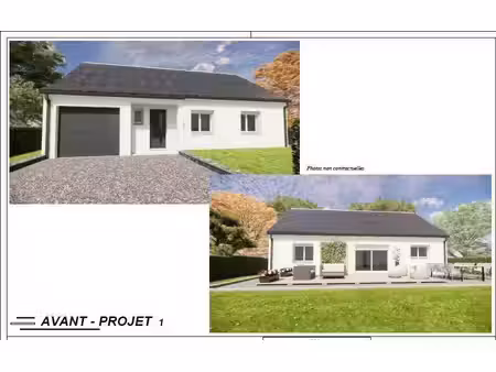 terrain avec maison neuve à vendre