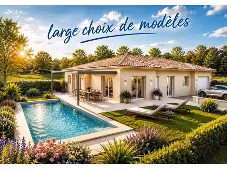 terrain avec maison neuve à vendre