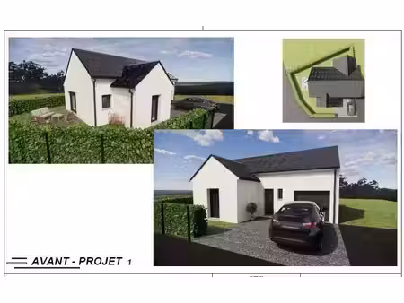 terrain avec maison neuve à vendre