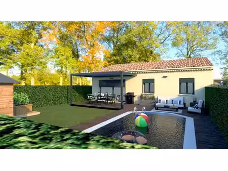 terrain avec maison neuve à vendre