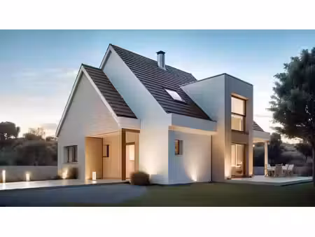 terrain avec maison neuve à vendre