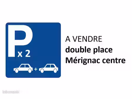 garage / parking double-place (premier sous-sol) à merignac centre pour voiture ou camionn