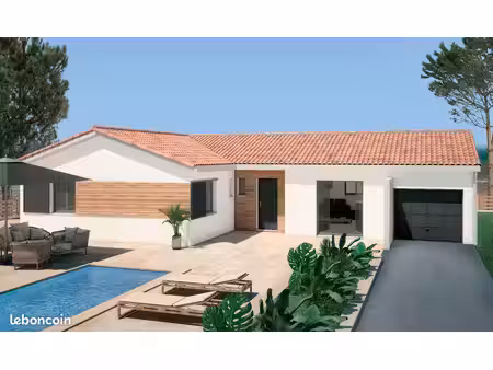 frontignan 34110 – terrain + maison neuve de 100 m² avec garage