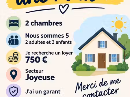 recherche maison urgent