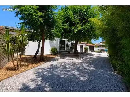 maison d'architecte plain pied rénovée avec studio indépendant – teyran 165 m² – terrain p
