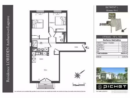 a louer appartement t3 en parfait état pour seniors uniquement