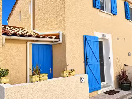 gruissan bora-bora 2  plage grazel — pavillon 45m² + loggia  garage  place de parking  ter