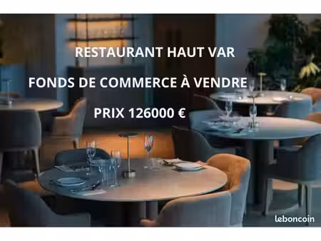 fonds de commerce restaurant à vendre