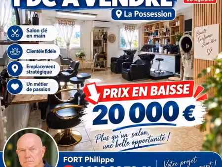 local coiffure 35 m²