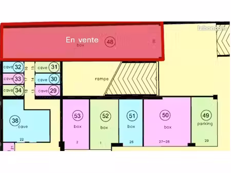 vente grand box de 30 m²